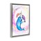 Stupell Industries Three Narwhals in Pastels Floating Frame, design by Marc Allante